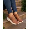 Sneaker Ortopédico Bromélia - Caramelo / Onça