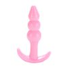 Plug Anal Silicone Ondulações Rosa M