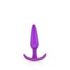 Plug Anal Silicone Cônico Roxo M