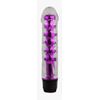 VIBRADOR TRANSLUCIDO COM GLANDE ROXO