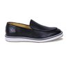 Sapato Masculino Esporte Fino Couro Legítimo Loafer Milão Black