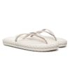 Chinelo Feminino Flip Flop Nuvem Flat Leve e Confortável CREME