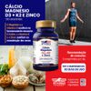 Cálcio Magnésio Zinco com Vitamina D3 e K2 Vitgold 100 comp.