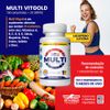 Multivitamínico Multi Vitgold 130 + 20 comprimidos + Zinco 25 mg Vitgold 100 cápsulas.