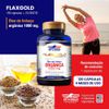 Flaxgold 1000 mg Óleo de Linhaça (Omega 3) Vitgold 100 caps + Cálcio Magnésio Zinco com Vitamina D3 e K2 Vitgold 100 com