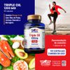 Oysco Cálcio 1200 mg + Vitamina D3 120 comprimidos + Triple Oil 1200 mg Omega Vitgold 60 caps.