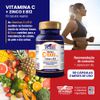 Vitamina C 1000 mg + Zinco e B12 Vitgold 60 caps + Vitamina K2 60mcg + Vitamina D3 2000UI Vitgold 60 caps.