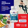 Triple Magnésio Complex 350mg Vitgold 60 cápsulas + Óleo de Alho 1500 mg Vitgold 100 cápsulas