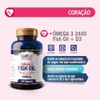 Omega 3 (Fish Oil) 2400mg com Vitamina D3 2000UI 100 caps.