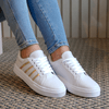 Tênis Casual Holografico Dourado Ayla