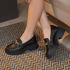 Mocassim Feminino Tratorado Preto Elo