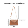 Bolsa Tiracolo com Corrente Pequena Caramelo