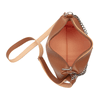 Bolsa Tiracolo com Corrente Pequena Caramelo