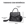 Bolsa Encanto Bordada Tiracolo Preta
