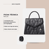Bolsa Encanto Bordada Tiracolo Preta