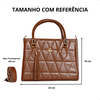 Bolsa Lorena Média Jade Caramelo