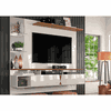 Painel Suspenso Intense Lukaliam P/TV Até 55 Polegadas Off White Damasco