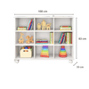 Nicho Organizador Qmovi 6 Gavetas Branco 