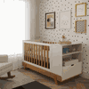 Berço Americano Matic Bkids Off White Freijó Eco Wood