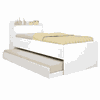 Cama Bibox Robel Onix com 2 Gavetas e Bau Branca 