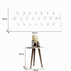 Conjunto Cabeceira Painel Estofada Capitonê 160cm Queen Corino Branco Paris e Mesa Lateral Patrimar Legs Alta Off White