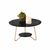 Conjunto Mesa de Centro e Apoio Liz Preto EJ