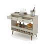 Aparador Bar Seller 2 Gavetas Off White Patrimar