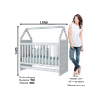 Berço Henn Americano Montessoriano 2 em 1 Branco