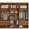 Guarda Roupa Casal 6 Portas Ripado Buriti Santos Andira Jatoba Jatobá