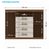 Cômoda Casal Havana Master Santos Andirá Jatoba Areia