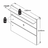 Painel Prism 140 cm Branco para TV de até 46 Polegadas Patrimar