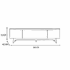 Rack Flynt 184 cm 3 Portas Natural com Off White Província