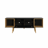 Rack Província Larsen 1.6 Preto Fosco / Cinamomo 