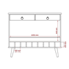 Aparador Bar Seller 2 Gavetas Off White Patrimar