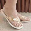 Chinelo Flat Orquídea - Areia