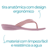Chinelo Flat Orquídea - Rosa Mac