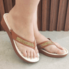 Chinelo Anabela Tulipa - Caramelo