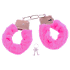 Algema Em Metal Simples Com Pelúcia Rosa 