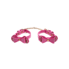 Algema com Laço Rosa e Corrente Dourada