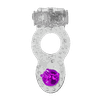 Anel Peniano Vibrador Com Pérola Transparente