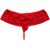 Calcinha Fio Rendada Tailandesa Vermelha U