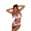 Conjunto Sem Bojo Sensual Branco (G)