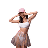 Conjunto Top Com Bojo E Calcinha Fio Conforto Branco M