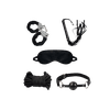 Kit Sado Bondage Com 5 Produtos Preto
