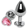 Plug Anal Coração Pink P