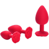 Plug Anal Em Silicone Rosa M