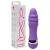 Vibrador com Anéis Ponto G Toque Aveludado 10X2,5cm Roxo
