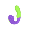 Vibrador Orgasmic Verde Com Roxo
