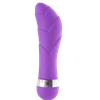 Vibrador Ponto G Relevo Em Ondas Aveludado Roxo