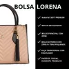Bolsa Sonhos Bicolor Nude com Preto